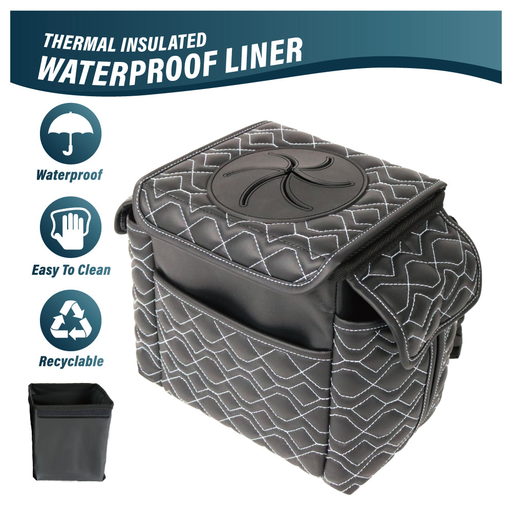 Foldable Waterproof Car Trash Can with Cup Holder - Shop Now! - Delicate Leather