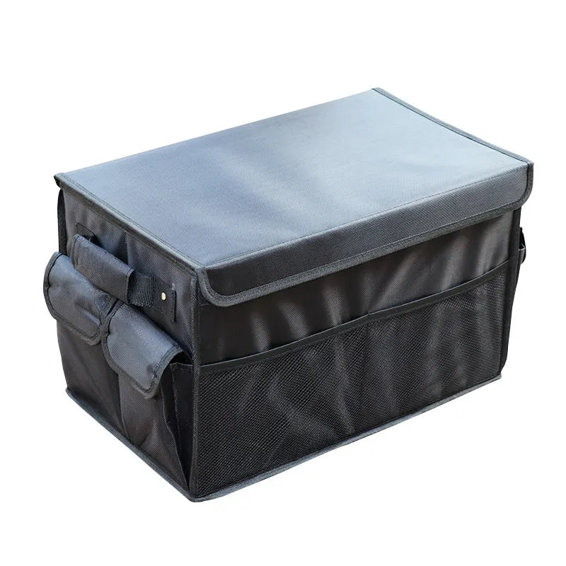 Tailored Car Trunk Organizer: Personalized Storage Solution for Car Rear Seat Storage - Delicate Leather