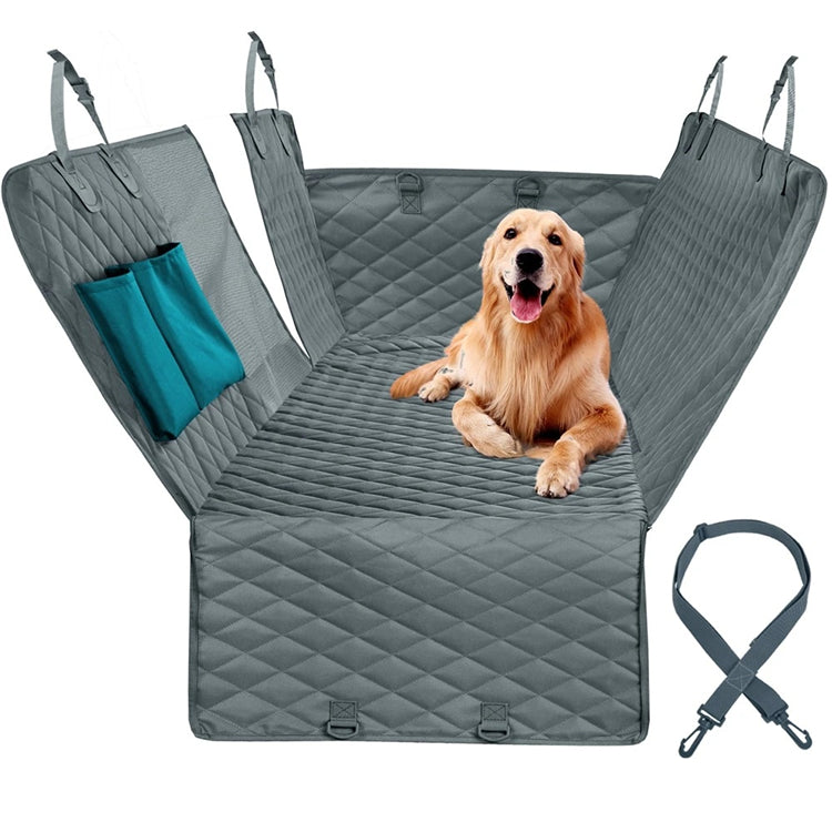 Waterproof Pet Car Mat Protector Hammock with Mesh Window and Pockets
