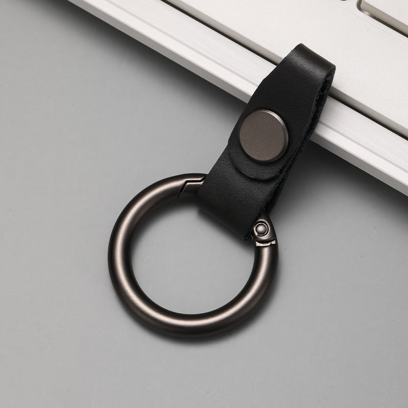 High Quality Colorful Blank Keychain - Customizable PU Leather Car Key Ring