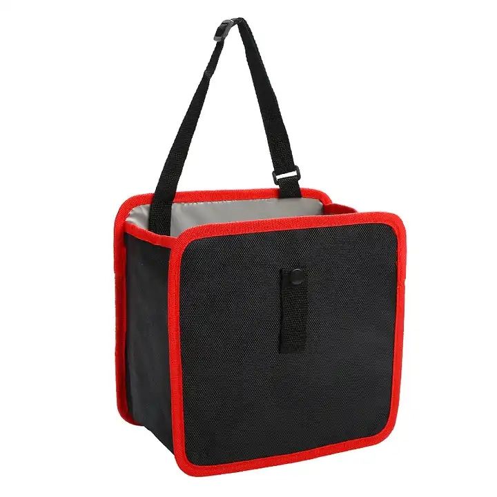 Car Seat Back Oxford Hanging Storage Box - Cloth Trash Tidying Car Auto Interior Accessories - Delicate Leather