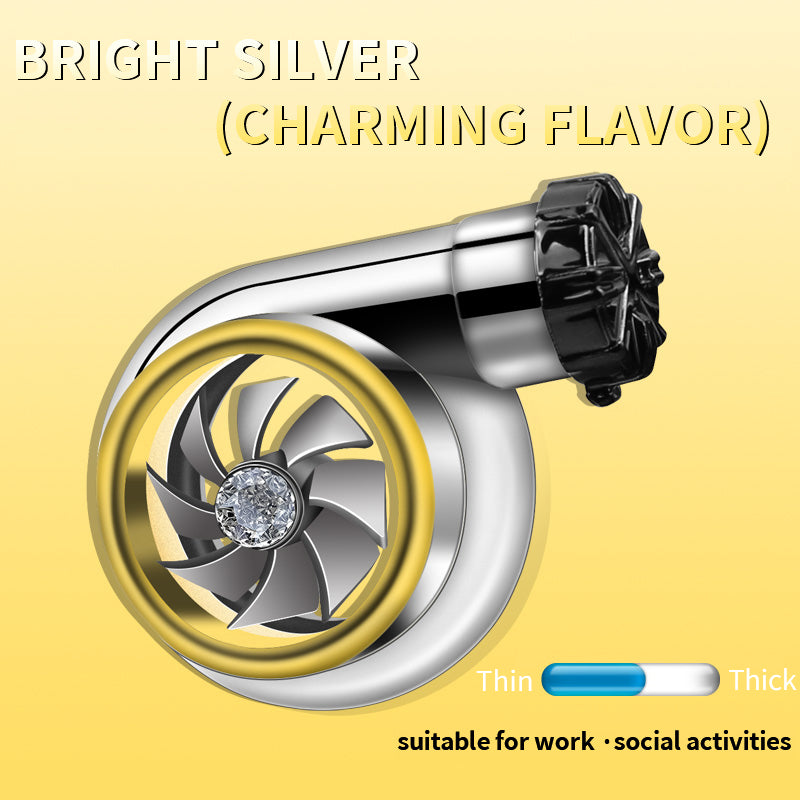 Car Perfume Wood Vent Diffuser - Turbine Design - Delicate Leather