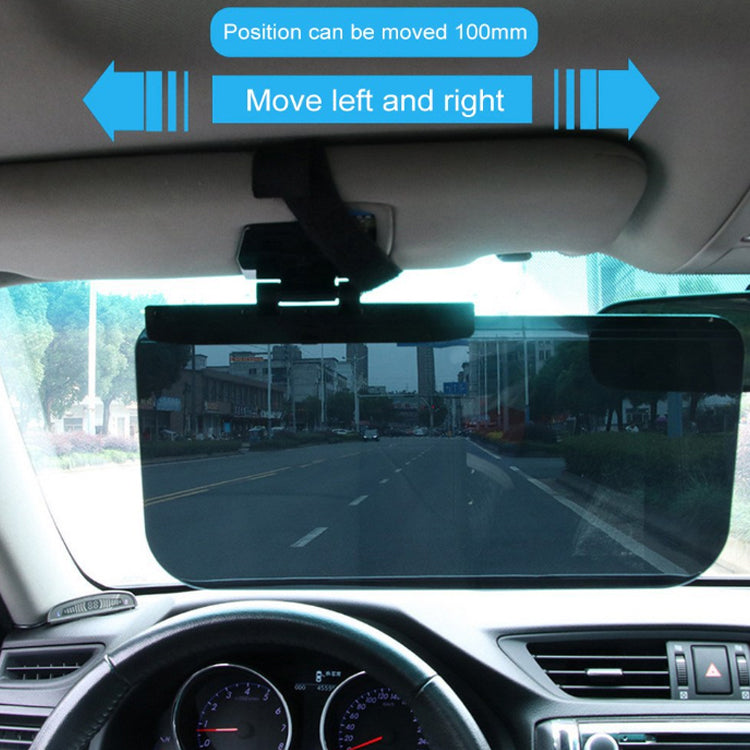 Standard Anti-Glare Adjustable Car Sunshade Sun Visor for Day or Night Driving - Delicate Leather
