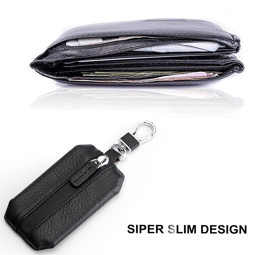 Small Size Real Leather Car Key Case Bag - Key Wallet Bag Key Protector - Delicate Leather
