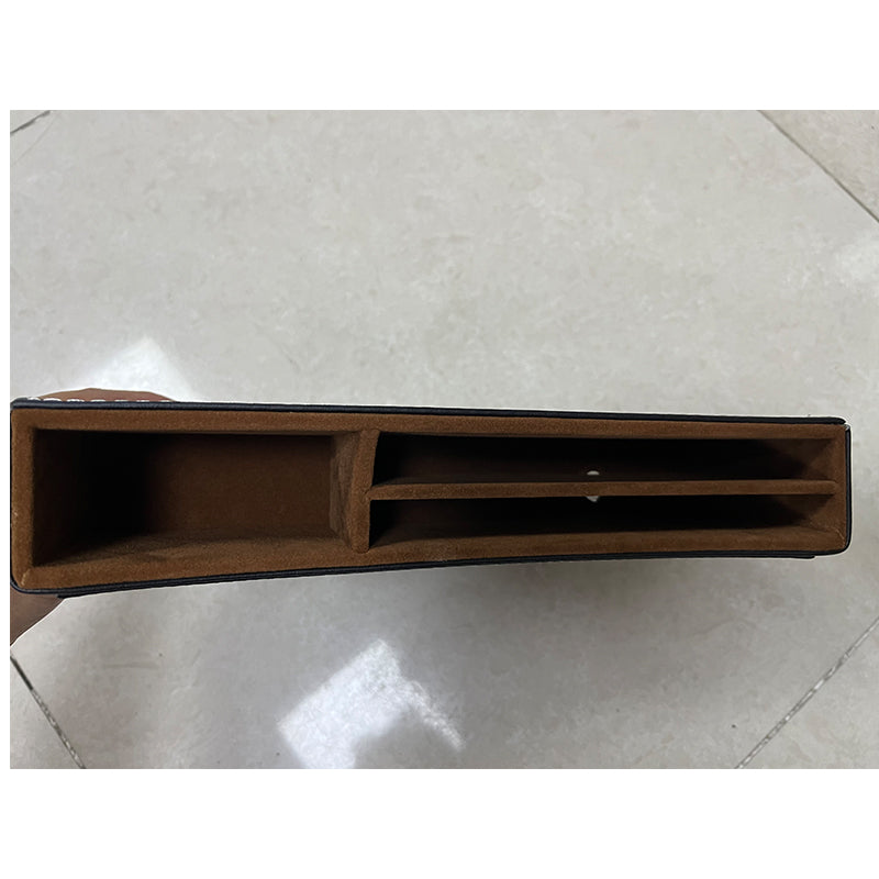 Car Seat Gap Filler Organizer, Custom For All Cars, Car Seat Clip Organizer - Seam Storage Box & Multi-functional Interior Storage Bag Seat Side Organizer - Delicate Leather