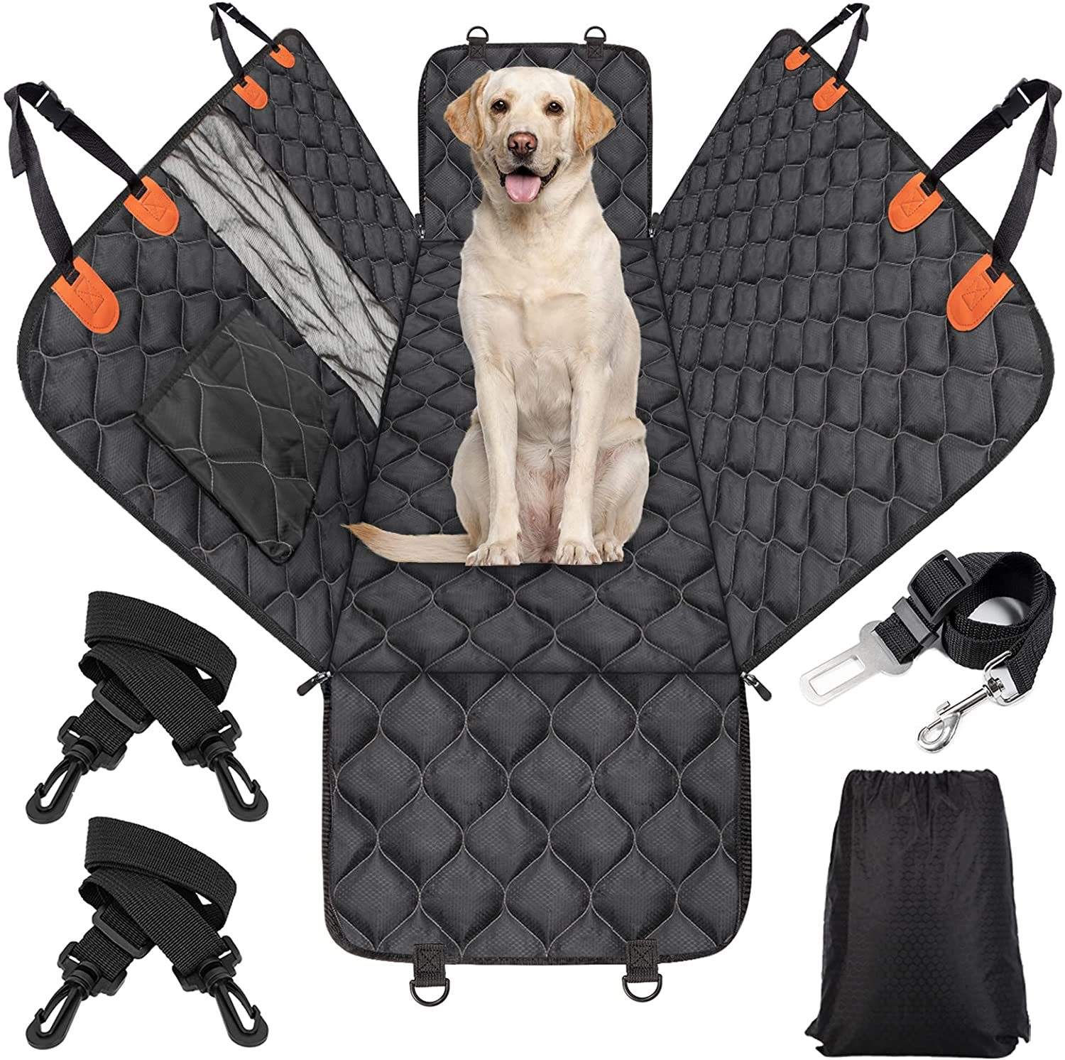 Waterproof Car Pet Mat - Rear Seat Dog Seat Cover - Delicate Leather