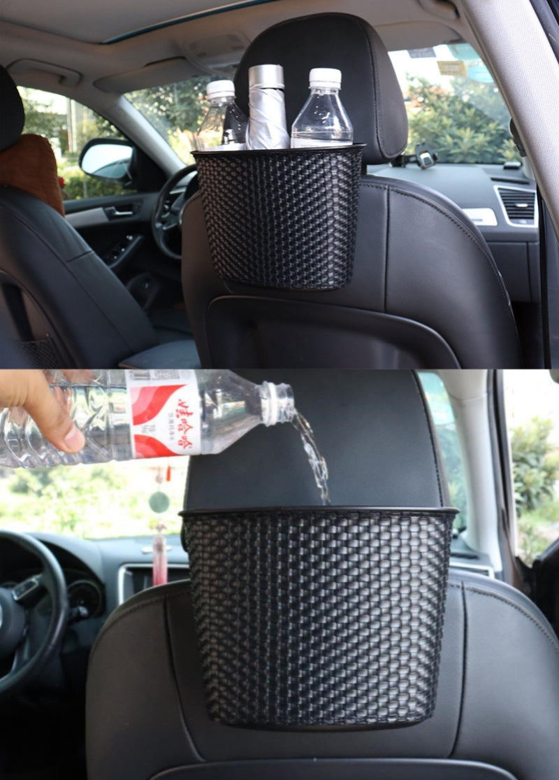 Bulk Stock Auto Interior Accessories - Vehicle Seat Storage Trash Box - Delicate Leather