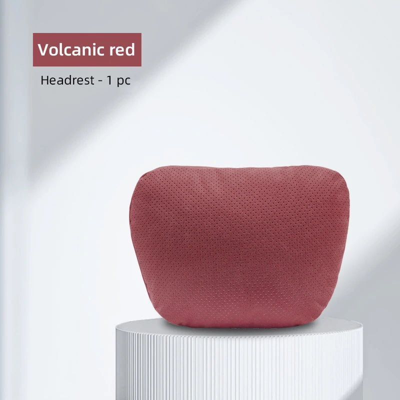 Enhance Your Driving Comfort with the Universal Car Seat Pillow: Soft and Luxurious Space Leather for Neck Support - Delicate Leather