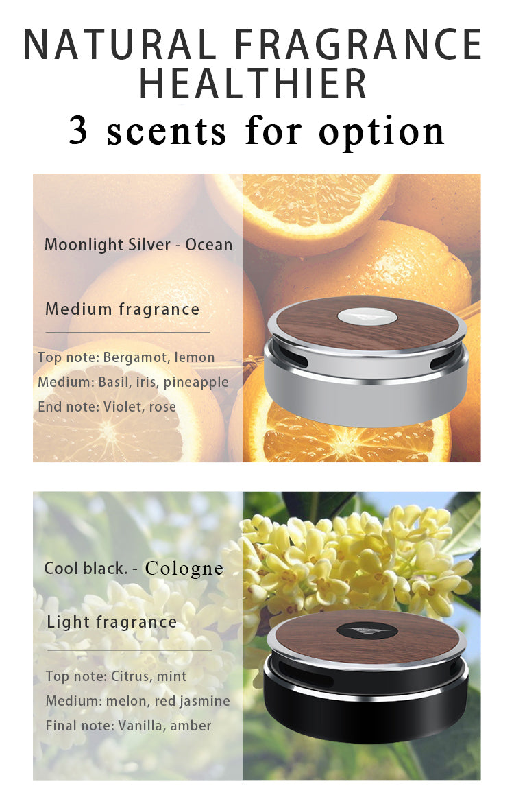 Car Aromatherapy Decoration - Vehicle Essential Oil Solid Balm Perfume Portable Air Freshener Diffuser - Delicate Leather