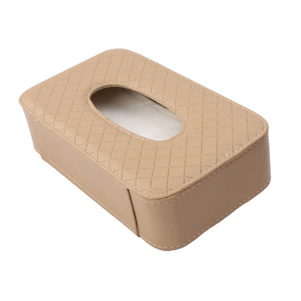 Hot Selling PU Leather Car Seat Back Tissue Holder and Car Sun Visor Tissue Organizer Bag