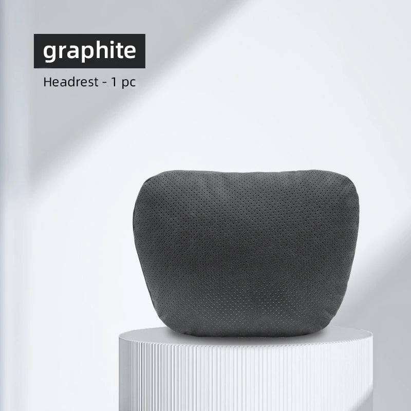 Enhance Your Driving Comfort with the Universal Car Seat Pillow: Soft and Luxurious Space Leather for Neck Support - Delicate Leather