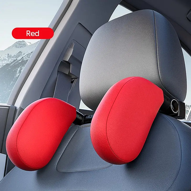 High-Quality Adjustable Dual-Sided Sleeping Cushion for Head and Neck Support - Car Pillow Seat Headrest
