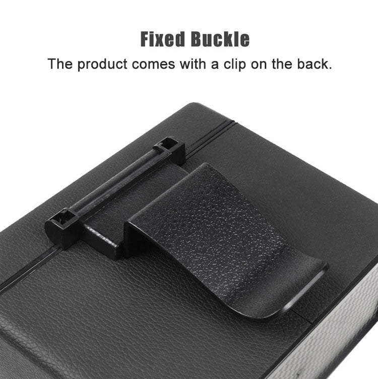 Car Trash Bin Waterproof Portable Garbage Can with Lid, Fit with all car, Mini Car Accessories with Lid and Trash Bag, Cute Car Organizer Bin, Small Garbage Can for Storage and Organization - Delicate Leather