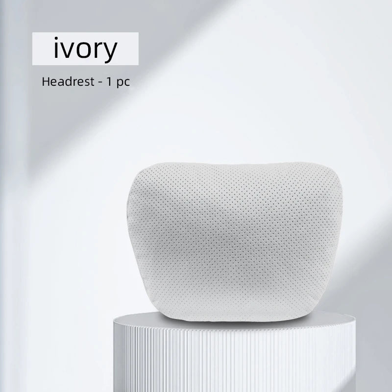 Enhance Your Driving Comfort with the Universal Car Seat Pillow: Soft and Luxurious Space Leather for Neck Support - Delicate Leather