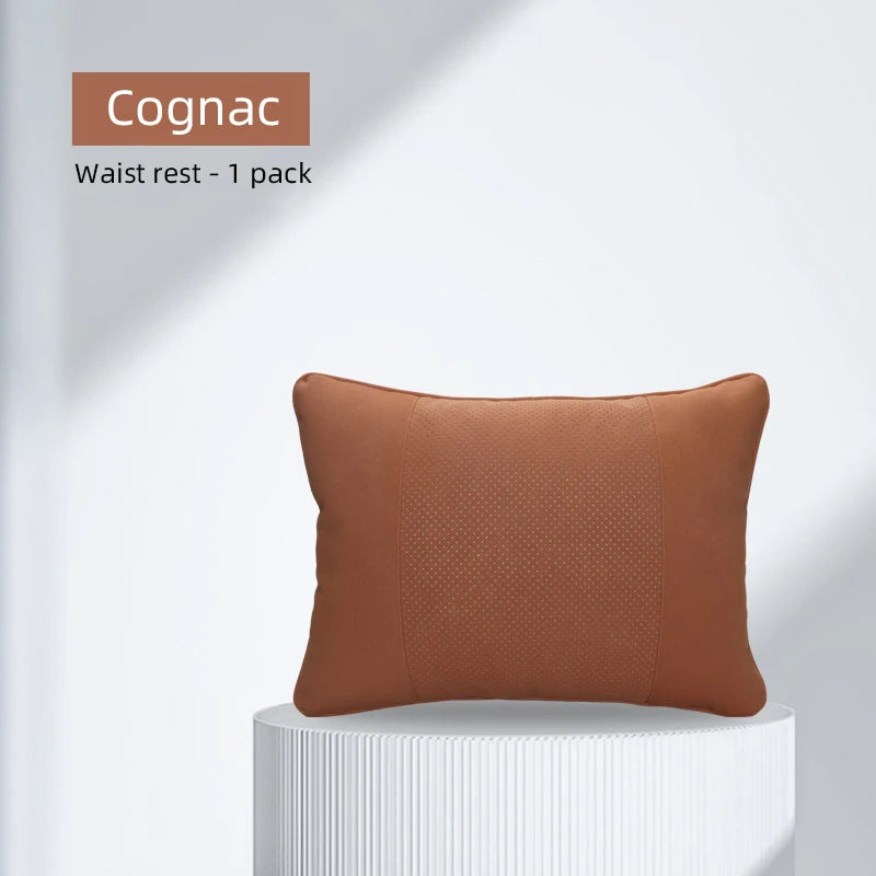 Enhance Your Driving Comfort with the Universal Car Seat Pillow: Soft and Luxurious Space Leather for Neck Support - Delicate Leather