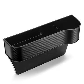 Car Seat Gap Filler Organizer, Custom For All Cars, Seat Center Control Slot Storage Bag with Cup Holder - Car Slot Storage Box Organizer & Interior Accessories - Delicate Leather