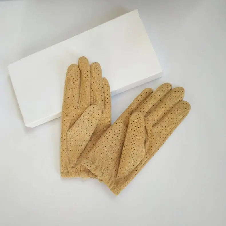 2024 Winter Autumn Women's Fashion Genuine Leather Driving Gloves - Delicate Leather