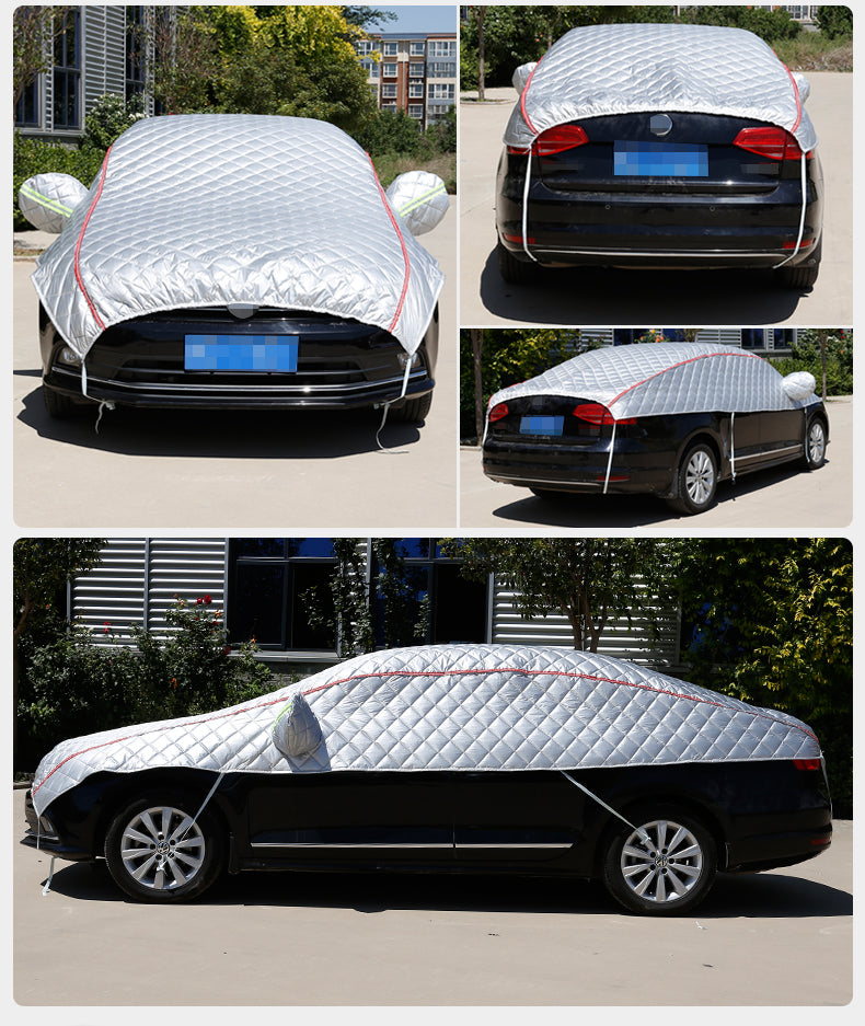 Car Clothing Half Cover - Rain Protection, Sun Protection, Heat Insulation - Delicate Leather