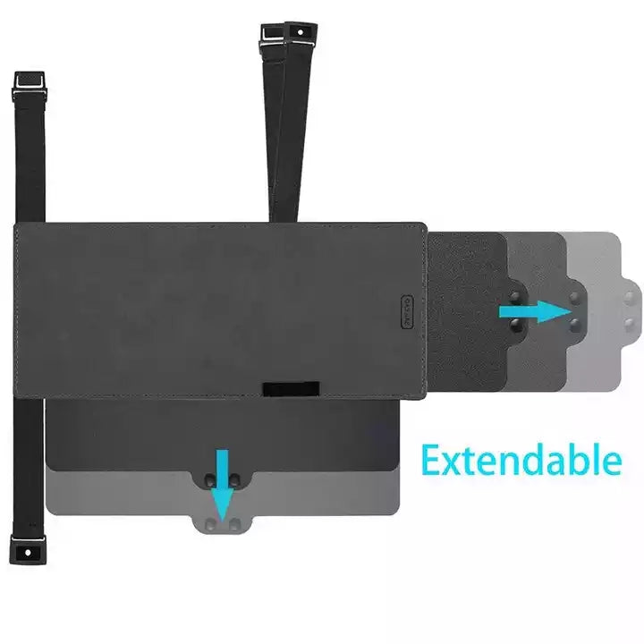 Retractable Universal Car Sun Visor Extender, Multifunctional Sunshade and UV Protector, Anti-Glare Goggles, High-Temperature Resistant, Durable PU+PC Material - Delicate Leather