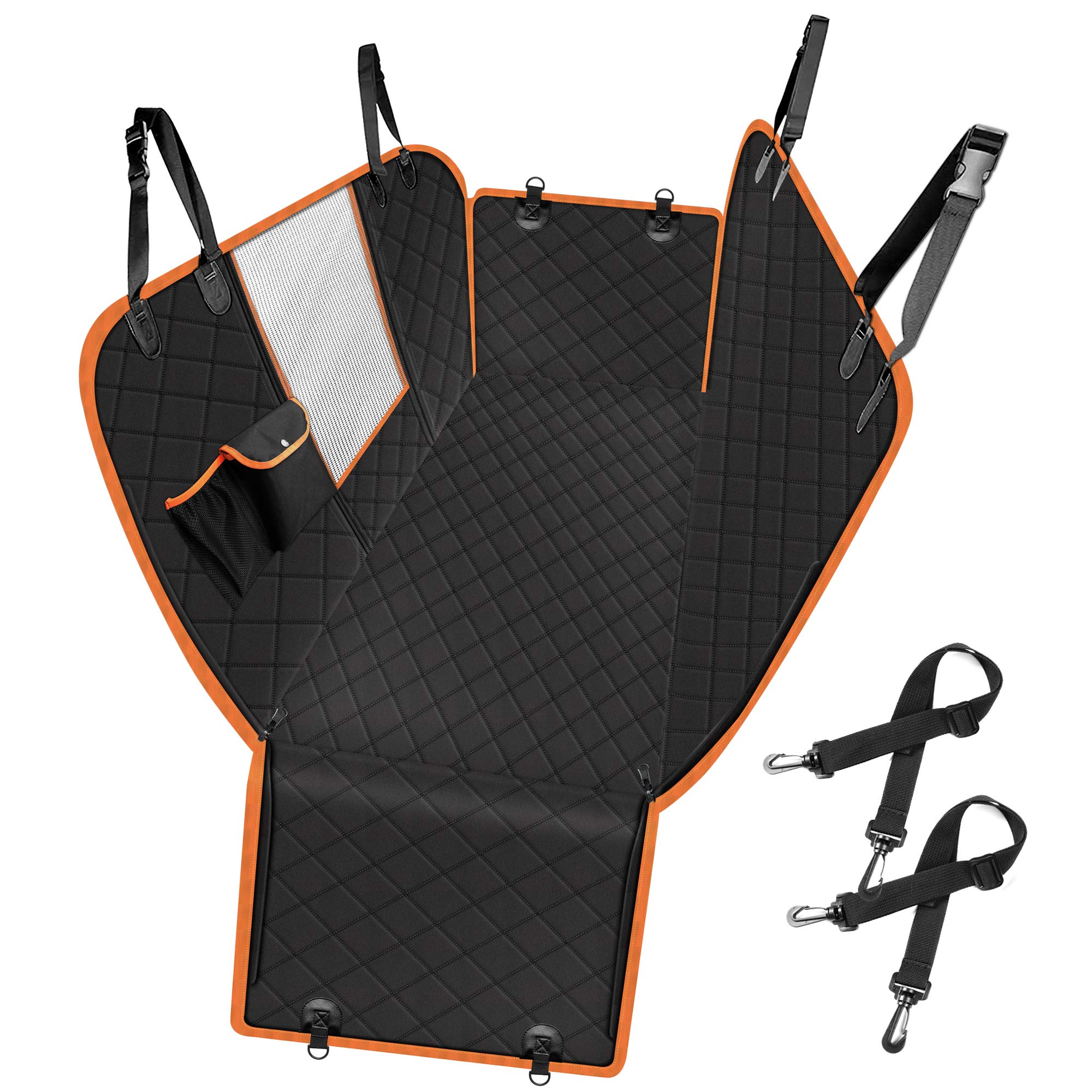 Durable Quilted Waterproof Pet Dog Hammock Carrier Car Seat Cover - Delicate Leather