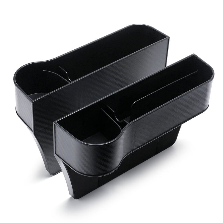 Car Seat Gap Filler Organizer, Custom Fir For Your Cars, Auto Car Console Gap Filler Organizer - Waterproof Plastic Storage with Phone and Cup Holder - Delicate Leather