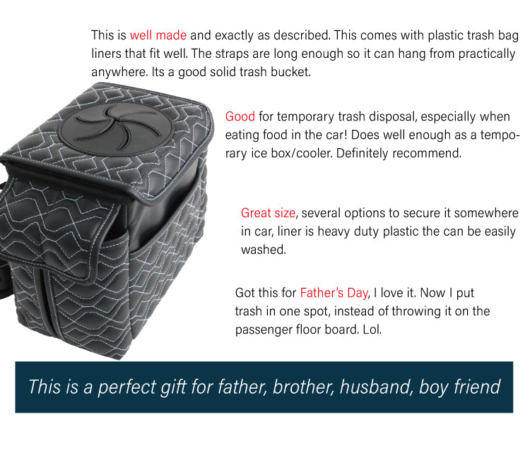 Foldable Waterproof Car Trash Can with Cup Holder - Shop Now! - Delicate Leather