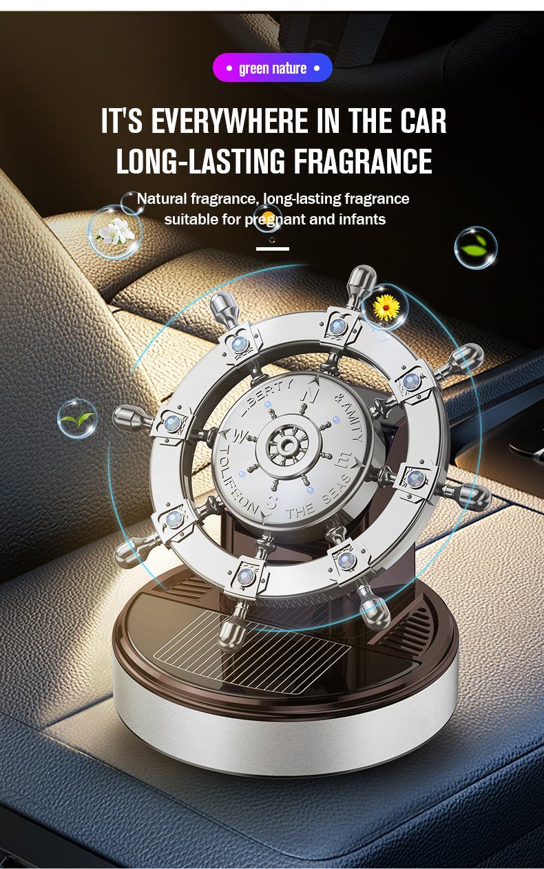 Auto Lüfterfrischer Solar Perfume Organic Odor Car Air Freshener - Delicate Leather