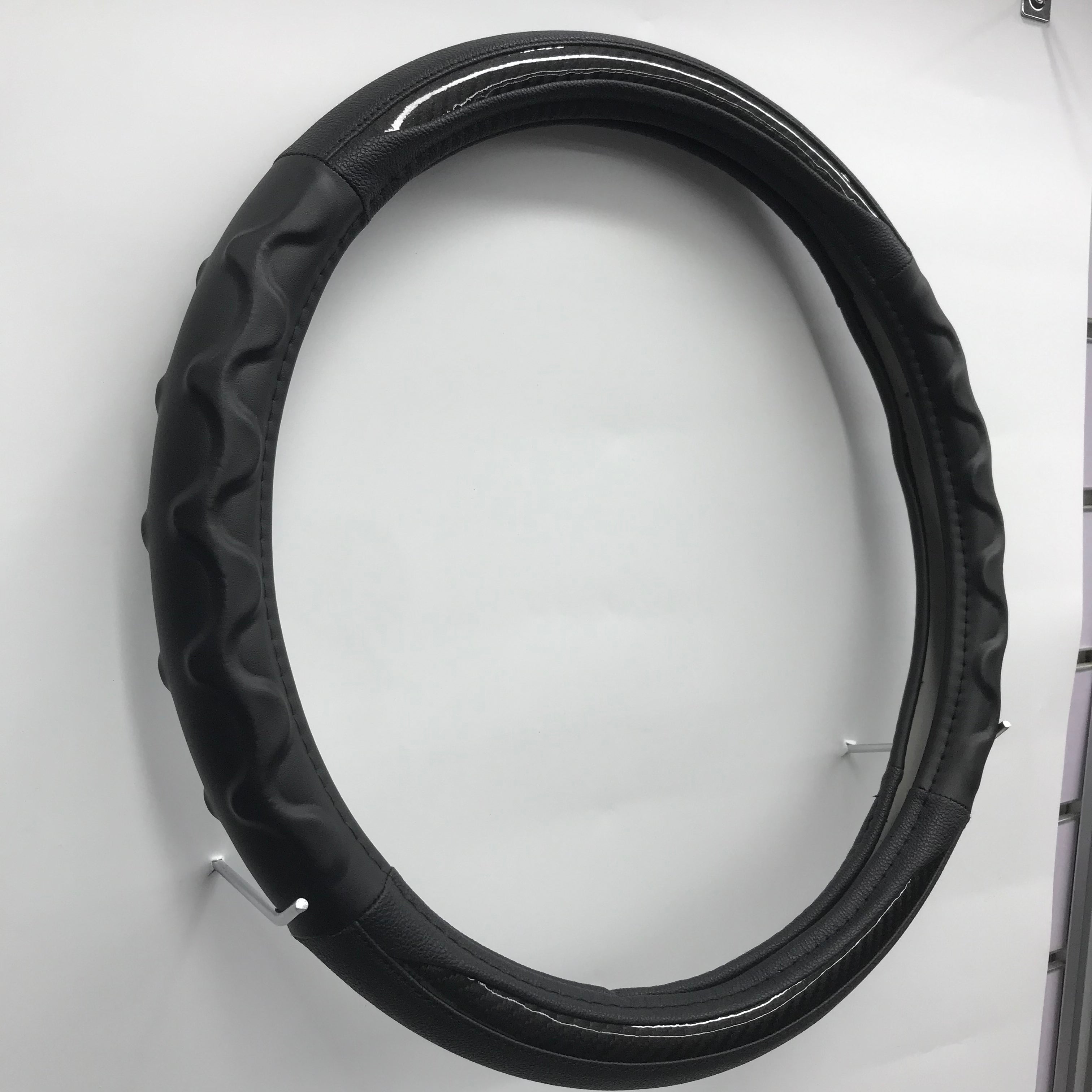 Carbon Microfiber Durable Steering Wheel Cover - Delicate Leather
