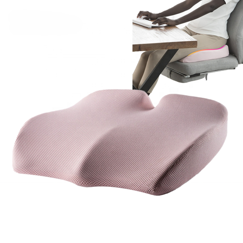 Coccyx Orthopedic Seat Cushion - Blood Circulation Office and Car Chair Cushion - Delicate Leather