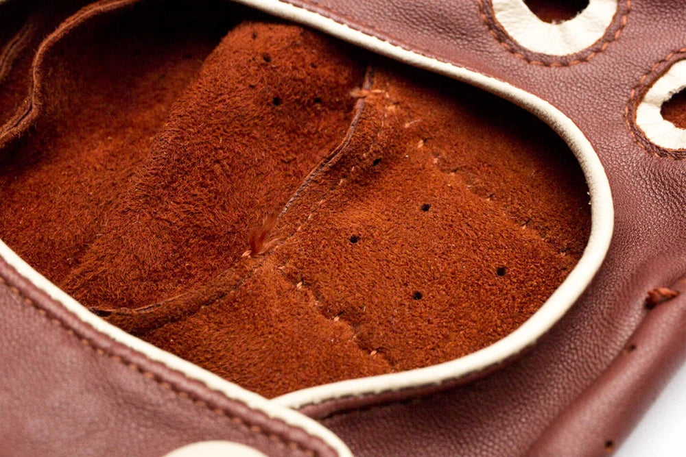 British Retro Sheepskin Leather Gloves - Driving, Motorcycle, Equestrian, Riding, Thin, Summer - Delicate Leather