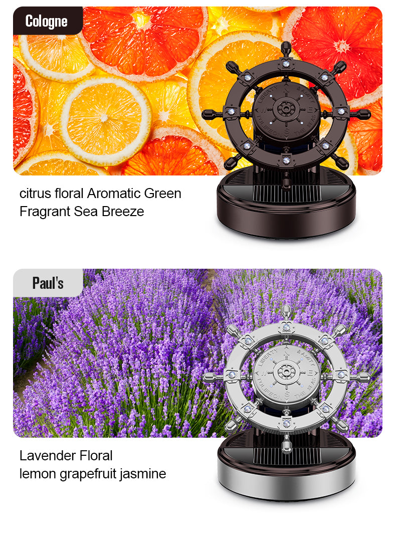 Auto Lüfterfrischer Solar Perfume Organic Odor Car Air Freshener - Delicate Leather