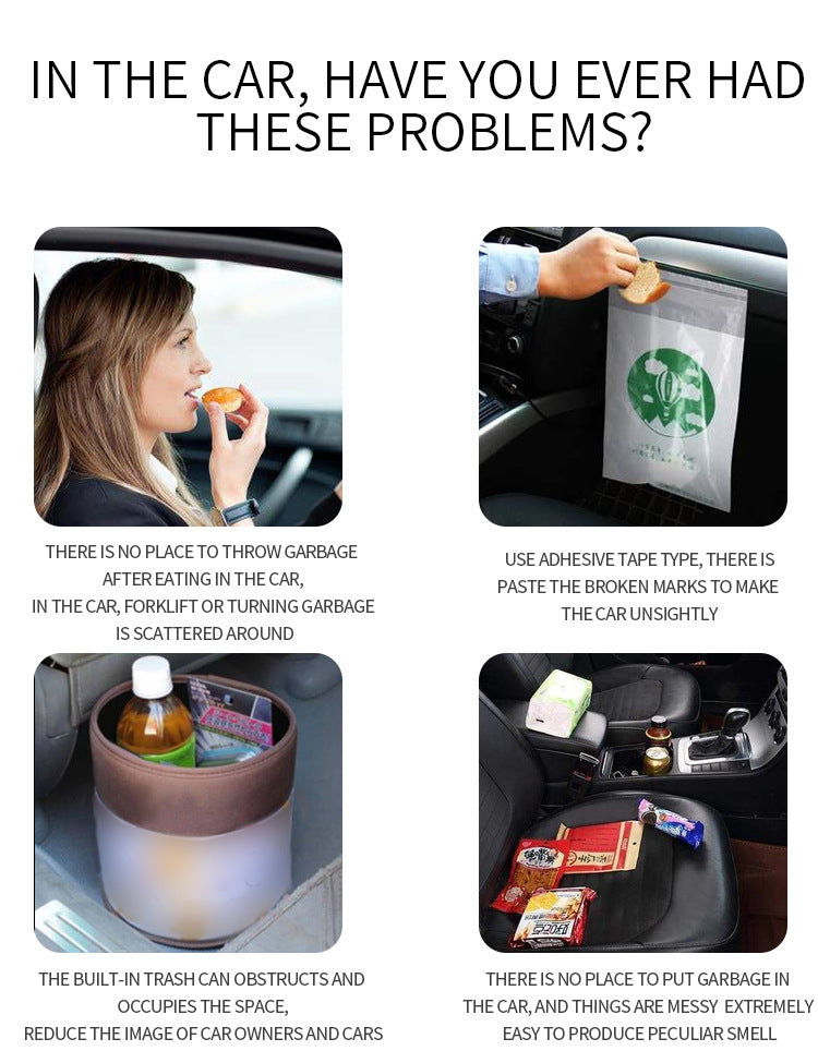 Factory Direct Sale Car Seat Back Garbage Organizer - Delicate Leather