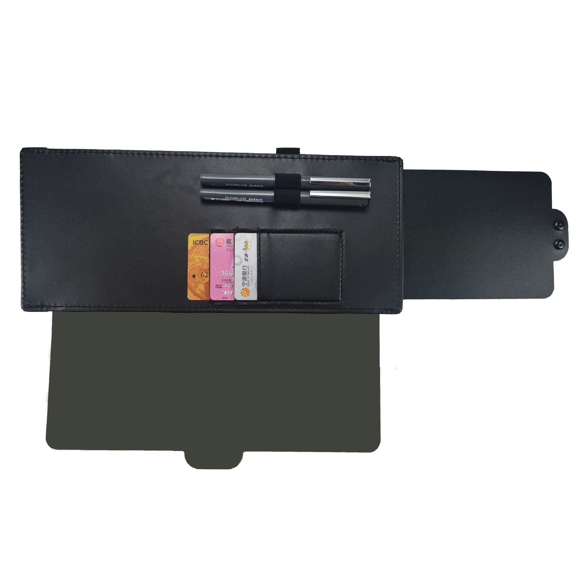 Car Visor Extender Anti-Glare Sun Visor Extender, Windshield and Side Window Sunshade and UV Rays Blocker - Delicate Leather