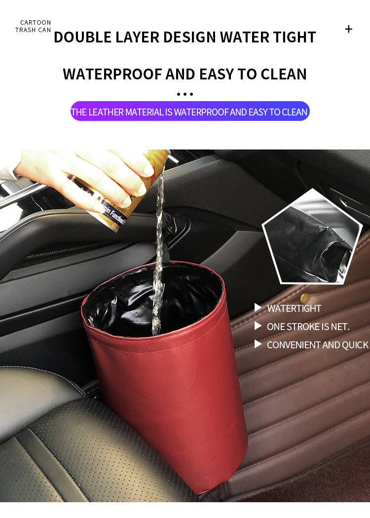 Factory Direct Sale Car Seat Back Garbage Organizer - Delicate Leather