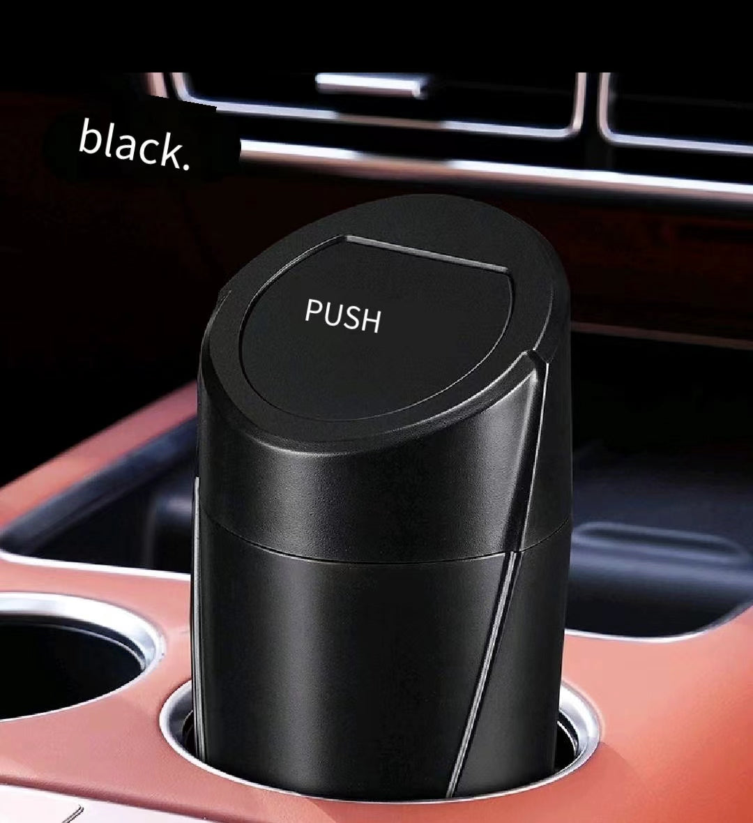 Cross-Border New Car Trash Can Multi-Purpose Vehicle Home Dual-Use Storage Bucket Ashtray - Delicate Leather