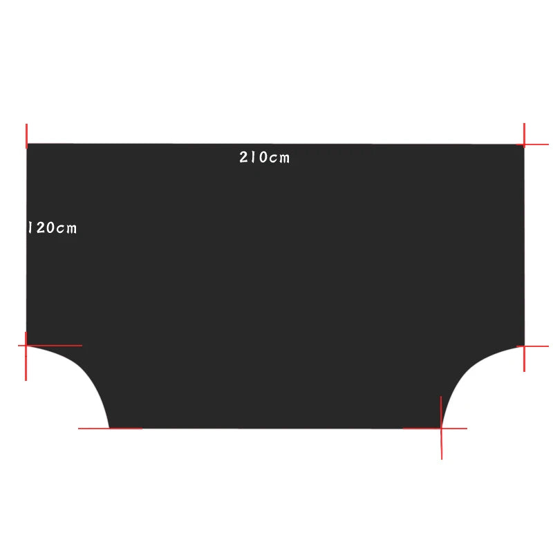 Magnetic Car Front Windscreen Cover - Waterproof Windshield Sunshade and Snow Shield for Cars, Minivans, and SUVs (210x120cm) - Delicate Leather