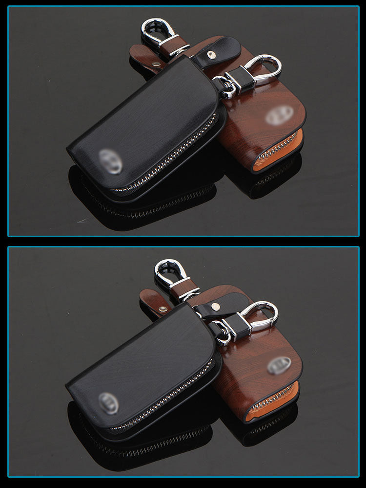 New Arrivals Luxury Leather Portable Gift Brand Car Key Holder Bag Case - Delicate Leather