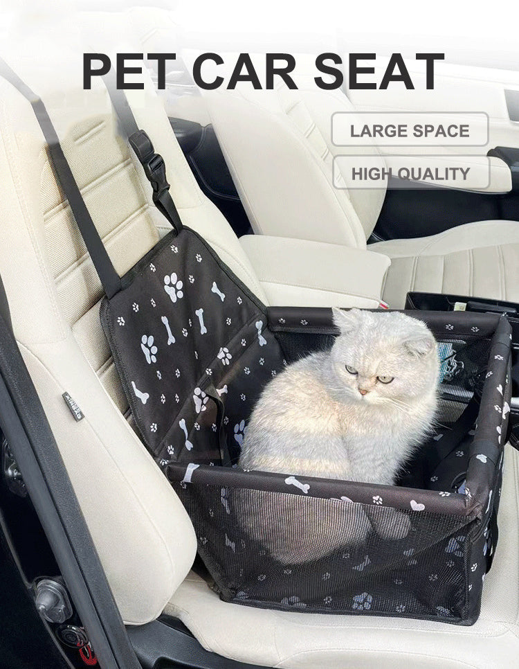 Dog Car Booster Seat - Safe Travel Artifact, Portable Pet Car Seat Cover for Dogs and Cats - Delicate Leather