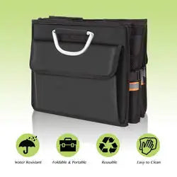 Sturdy Metal-Handled Dandelion Car Trunk Organizer: Durable, High-Quality, and Spaciously Capacious - Delicate Leather