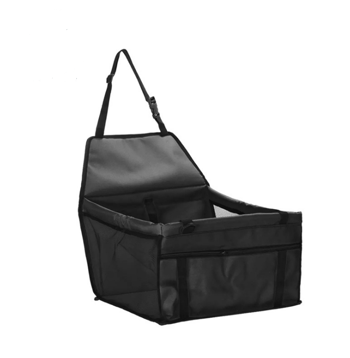 Customized Logo Folding Front Cover Bag Pet Hammock Dog Booster Seat Car Seat - Delicate Leather