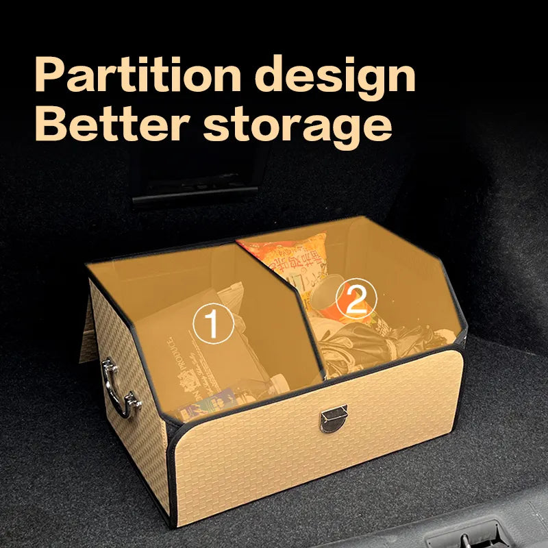 Premium PU Leather Foldable Storage Box - Stylish and Functional - Delicate Leather