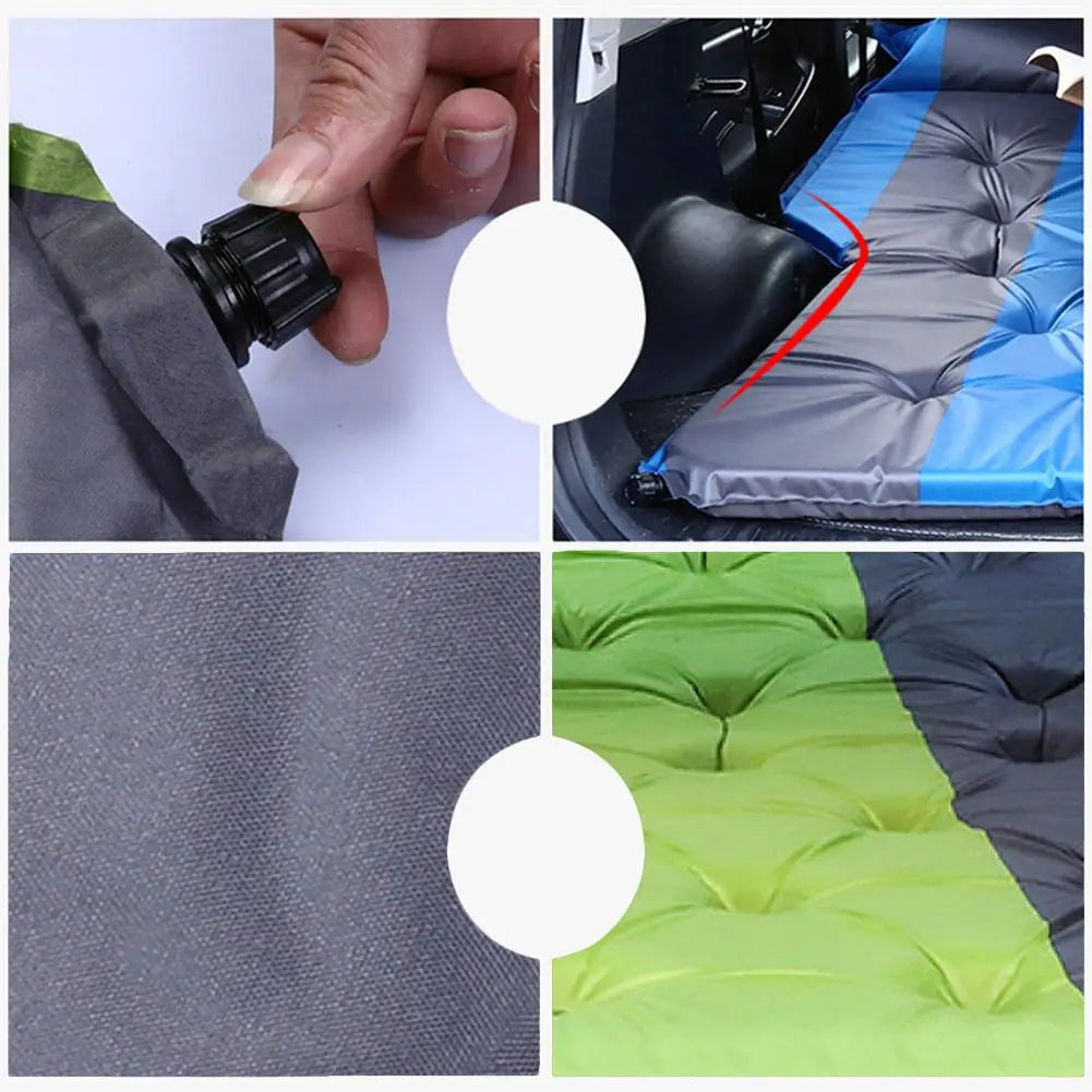 Car Iatable Bed SUV Car Mattress Rear Row Car Travel Sleeping Pad Off-road Air Bed Camping Mat Air Mattress Auto Accessories - Delicate Leather