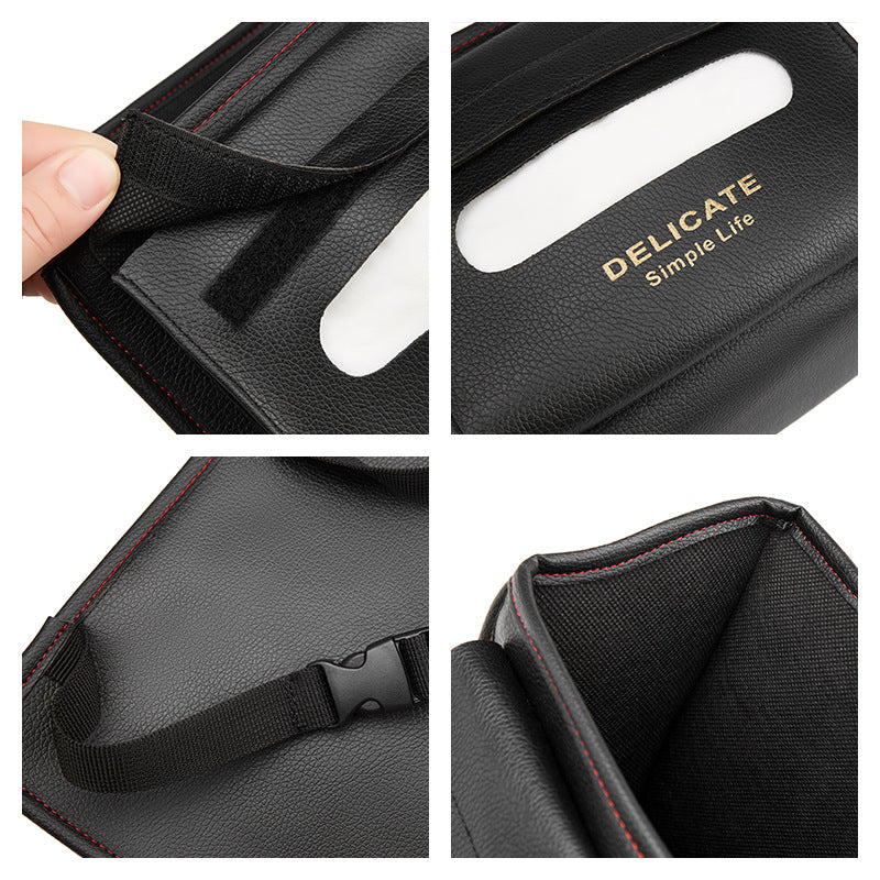 High-Quality Car Seat Back Headrest Organizer Storage Box