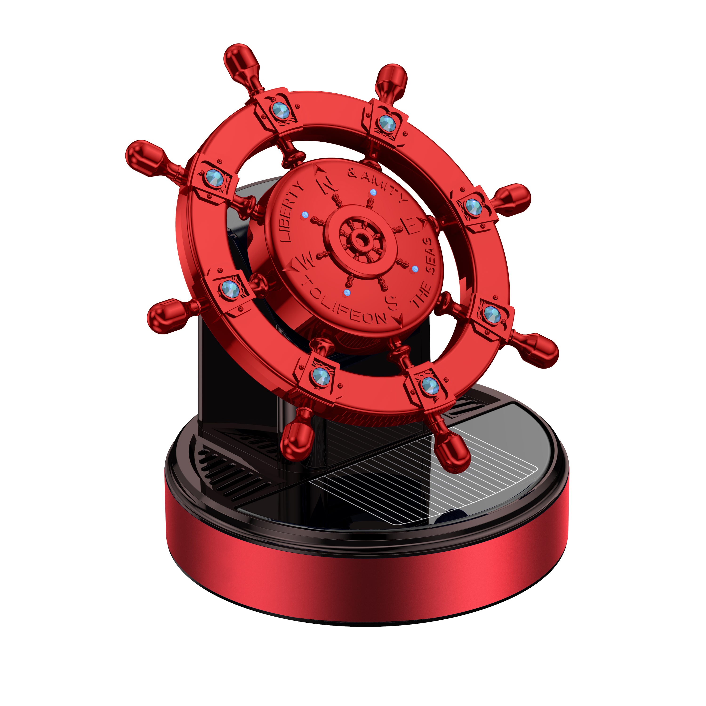 Auto Lüfterfrischer Solar Perfume Organic Odor Car Air Freshener - Delicate Leather