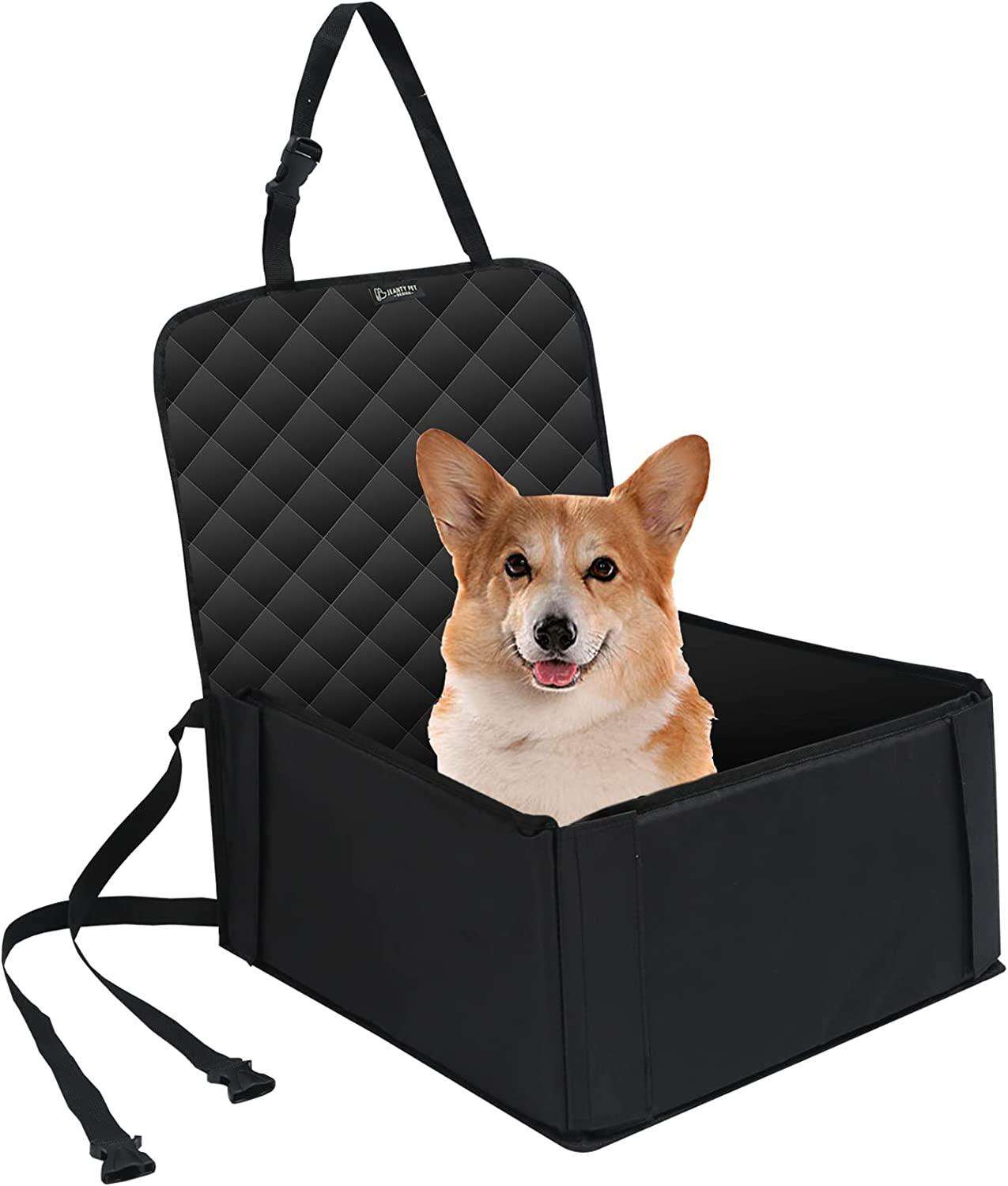Dog Car Cushion Car Pet Seat Cushion Front Pet Single Seat Cover Waterproof and Collapse-Proof for All Pets - Delicate Leather