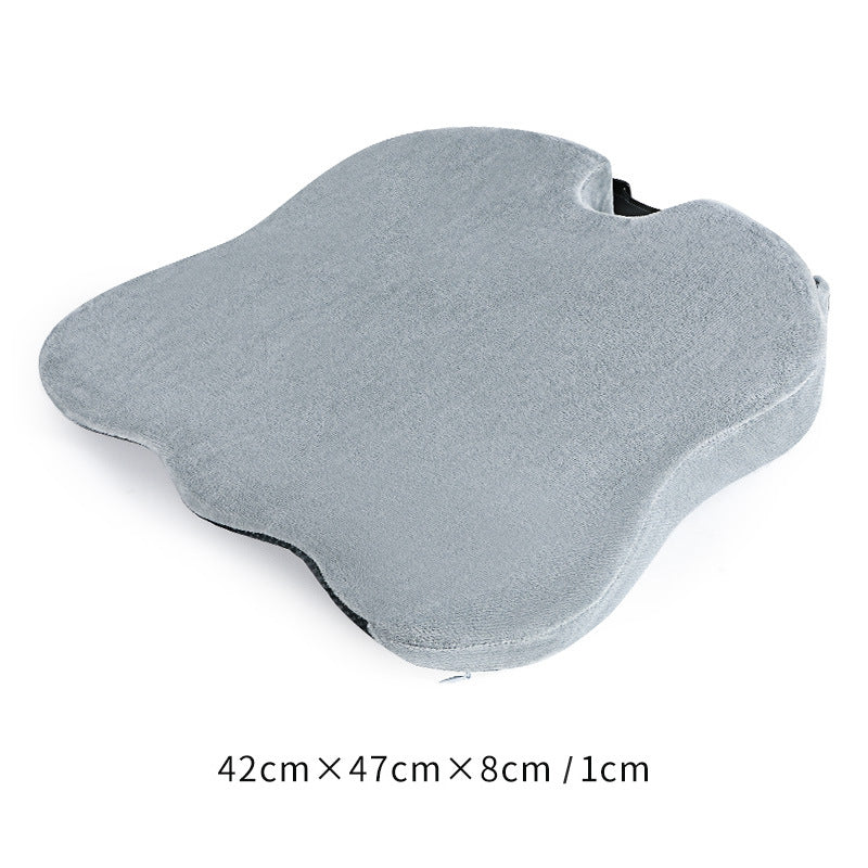 Office Seat Cushion - Memory Cotton Antiskid Butt Cushion - Delicate Leather