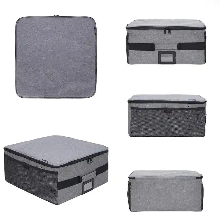 Collapsible Leather Cargo Storage Box, Cargo Organizer SUV Trunk Storage Waterproof Collapsible Durable Multi Compartments - Delicate Leather