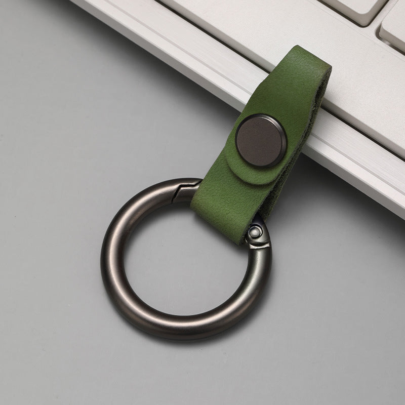 High Quality Colorful Blank Keychain - Customizable PU Leather Car Key Ring