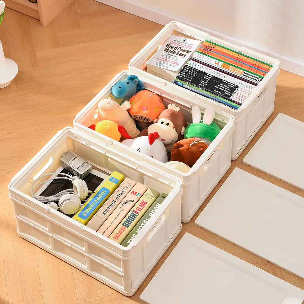Premium Multifunctional Foldable Storage Box for Garden Use - Delicate Leather