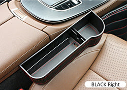 Car Seat Gap Filler Organizer, Custom For All Cars, Multifunctional Car Seat Gap Organizer with Cup Holder - PU Leather Seat Console Storage Box (1PCS) - Delicate Leather